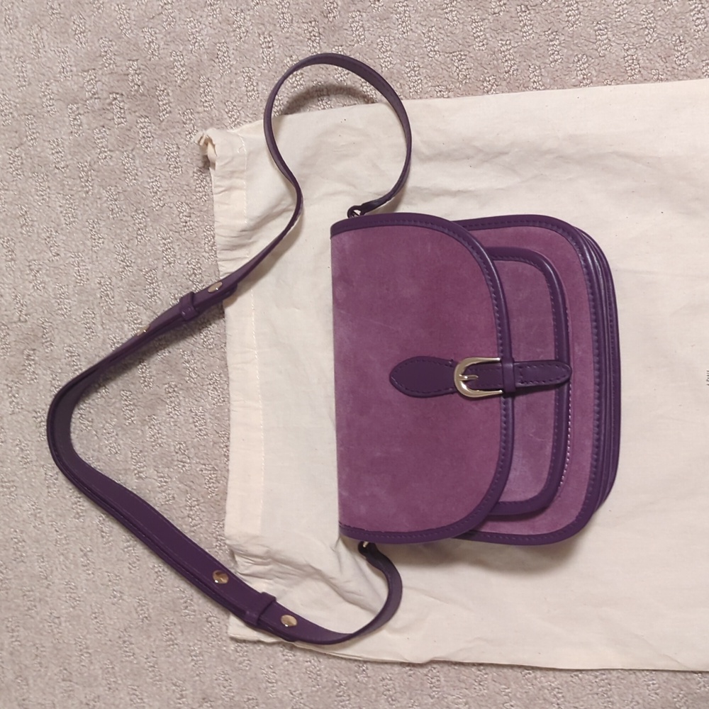 Sezane Romeo bag in Purple Multicolor NWT - Picture 2 of 5